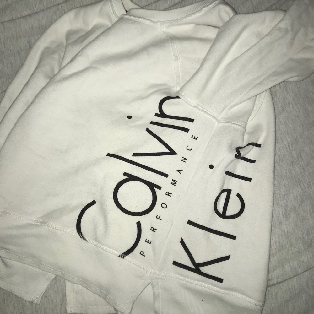 White Calvin Klein sweater